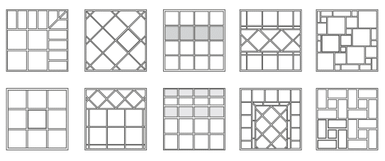 Tile layout patterns