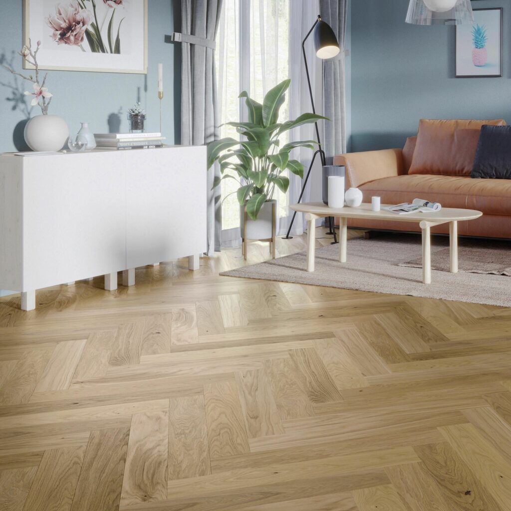 espina classic oak engineered wood flooring, herringbone design engineered wood flooring