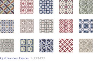 quilt patchwork and pattern tiles